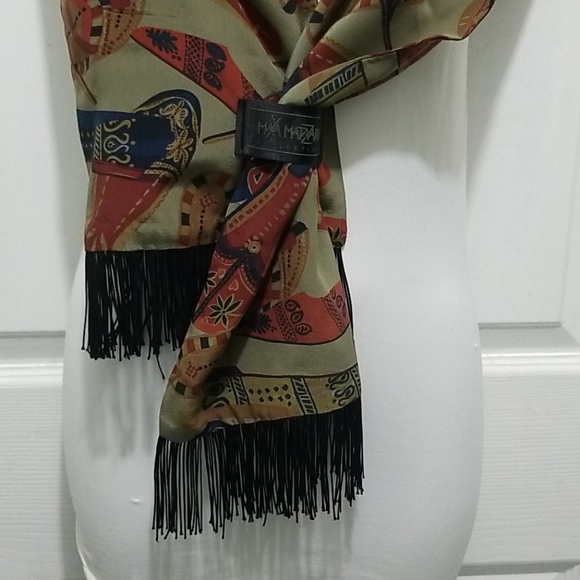 Beautiful Maya Matazaro Silk Designer Scarf/Shawl